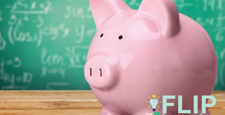 a piggy bank with the "Financial Literacy in Progress" logo