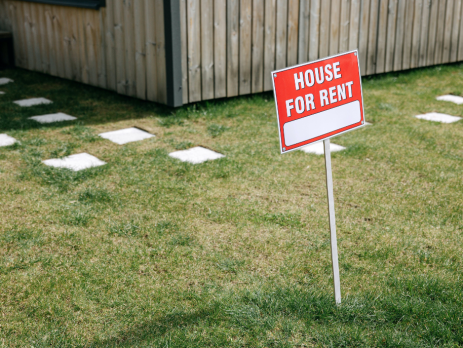 house for rent sign