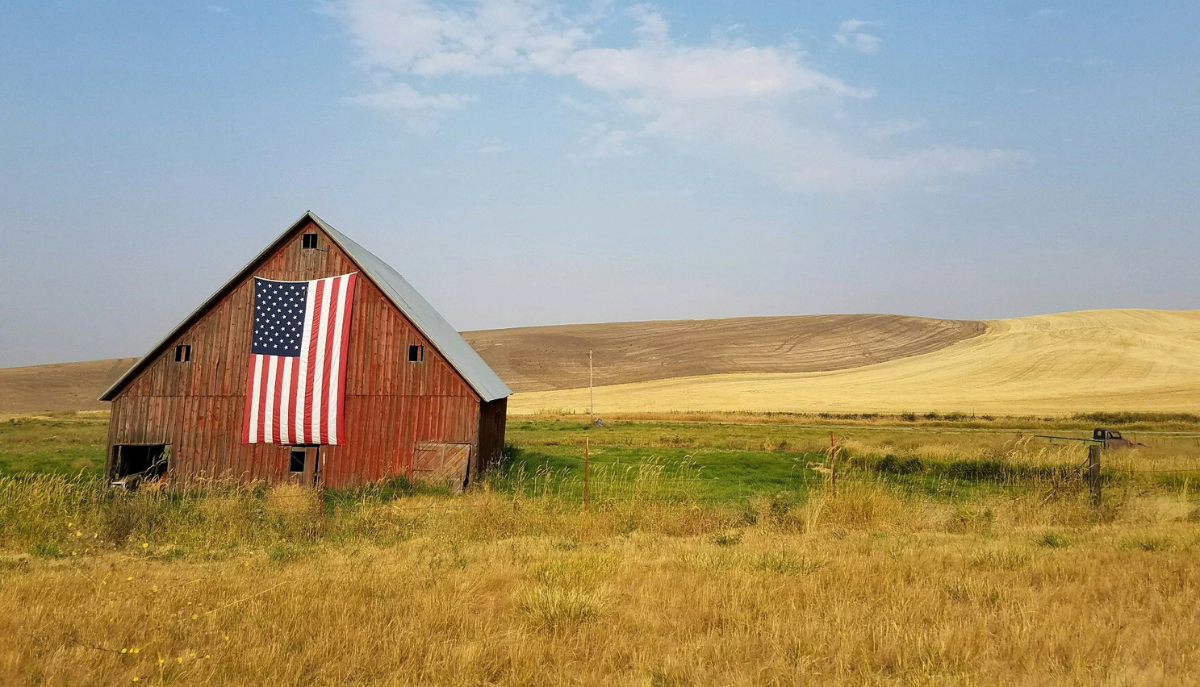 rural barn on the country