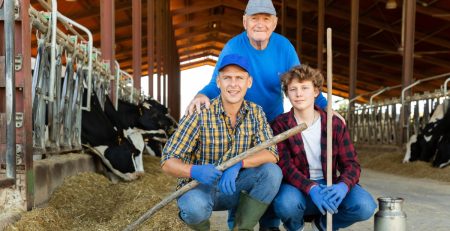 three generations of farmers