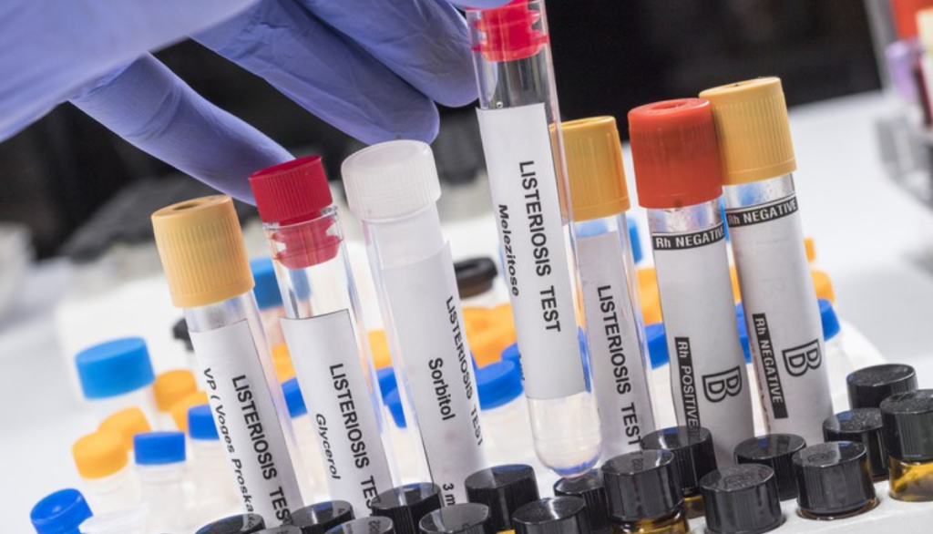 close up of experimental vials