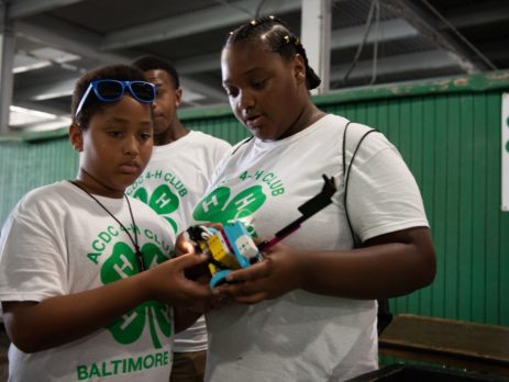 4-Hers look at their robot
