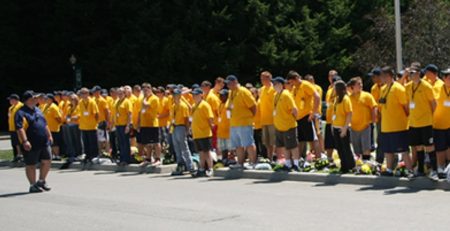 a group of youth at a training